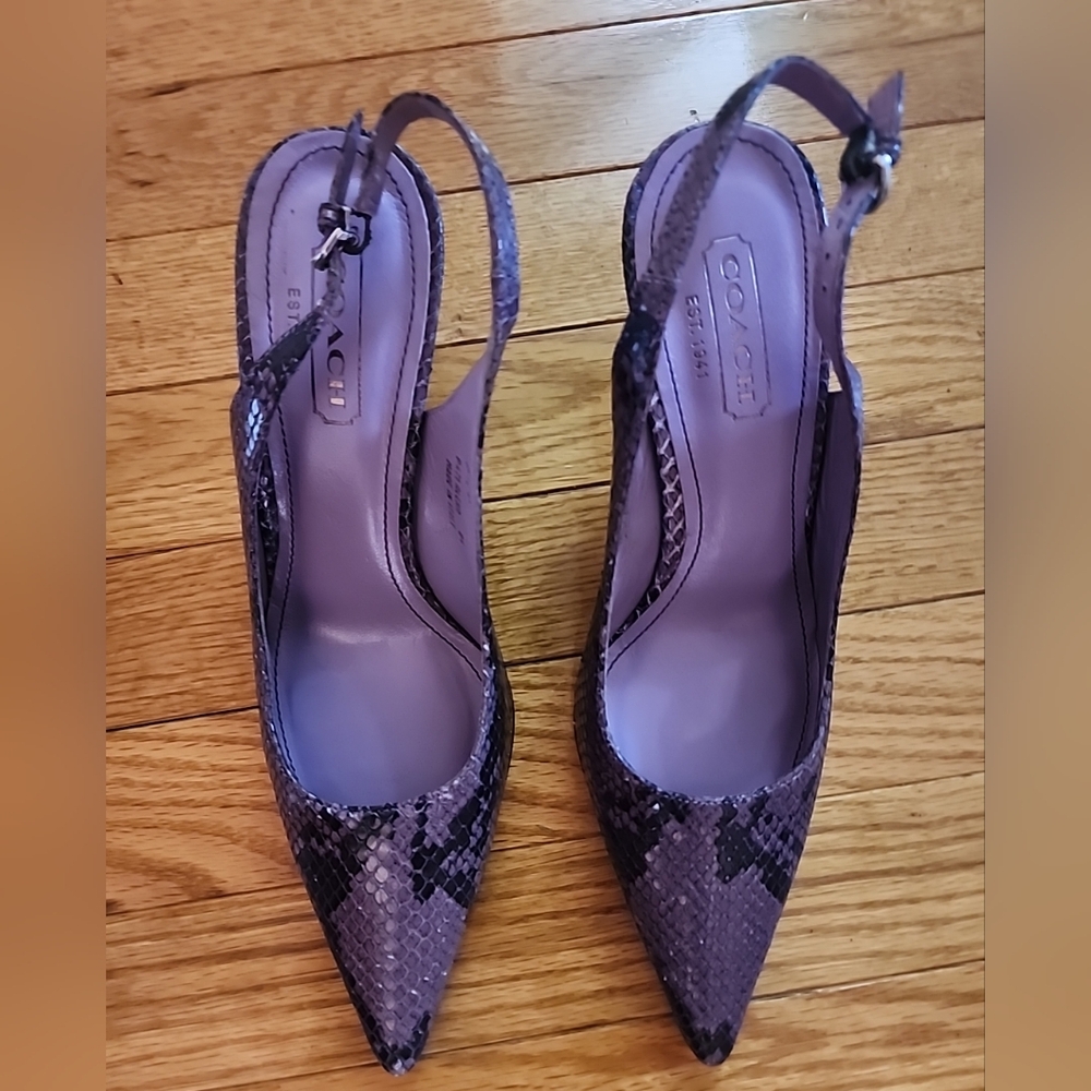 COACH ALENA SLINGBACK HEELS